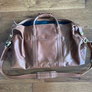 Coach brown leather vintage weekend bag